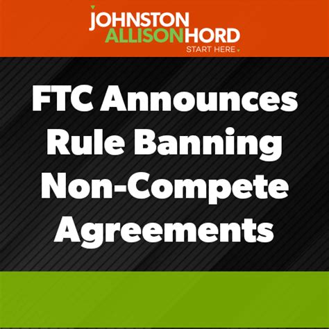 ftc rule banning non compete